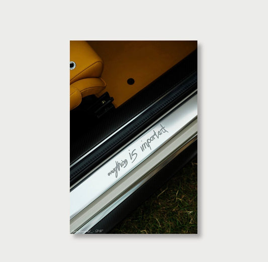 The "everything is important" Singer DLS print Unframed print Wall Art- Luxury Automotive Photography Print (Limited Edition)