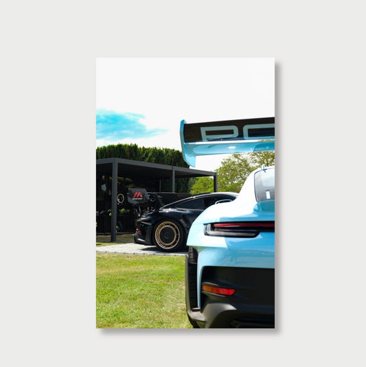 911 GT3 RS MR Porsches By The Lake 2026 Unframed print Wall Art- Luxury Automotive Photography Print (Limited Edition)